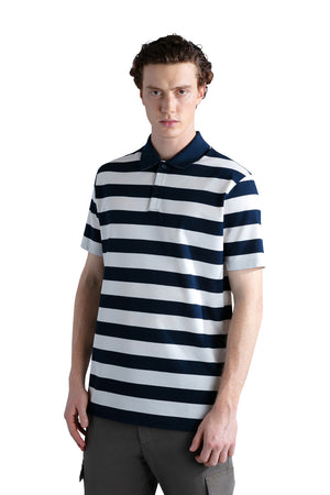Allover Stripes Polo Shirt