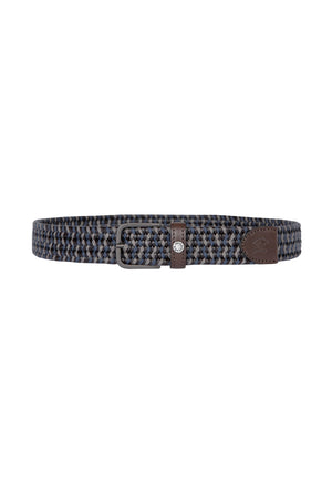 Leather Trimmed Woven Belt