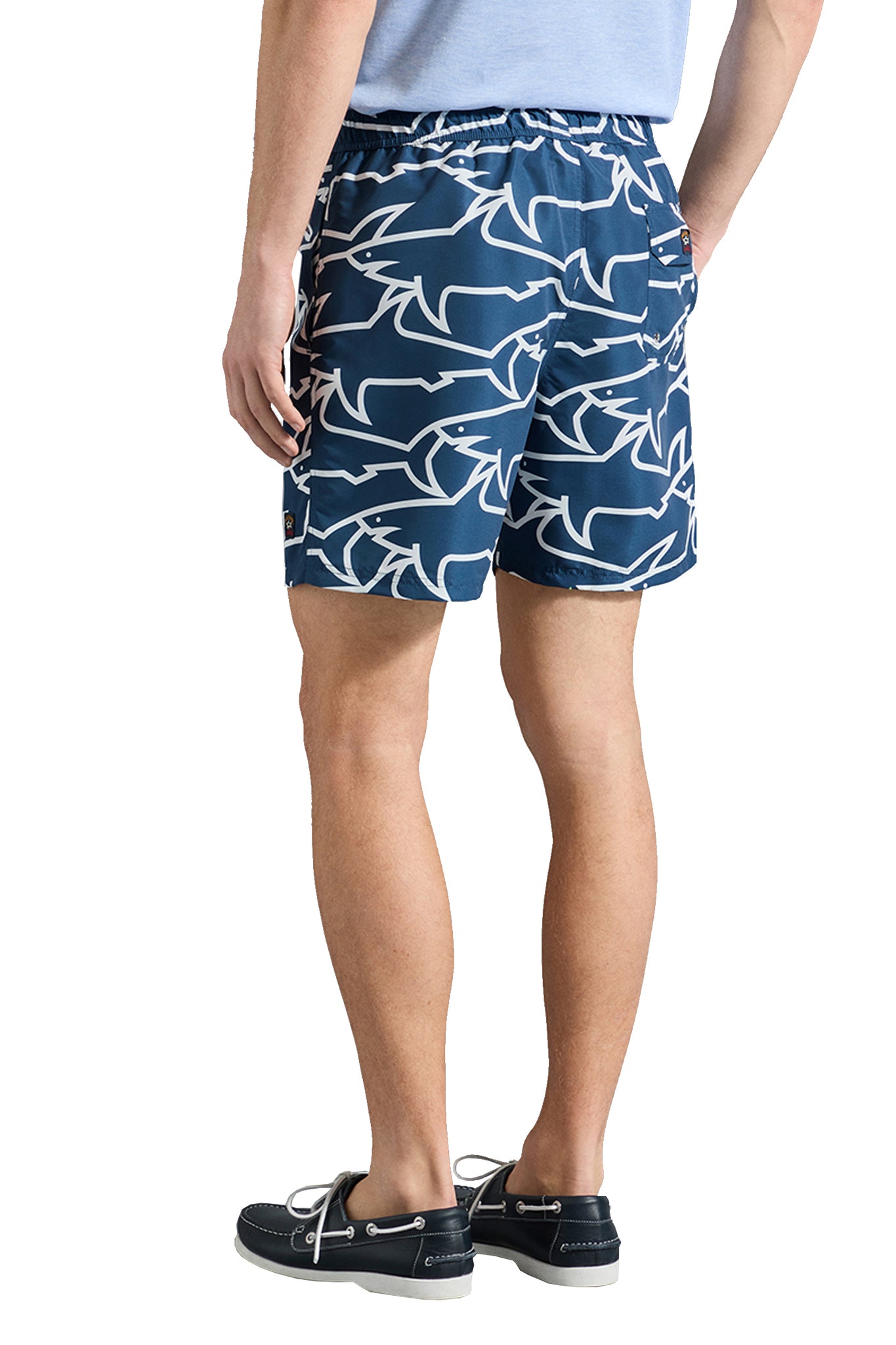 Printed Shark Swim Shorts