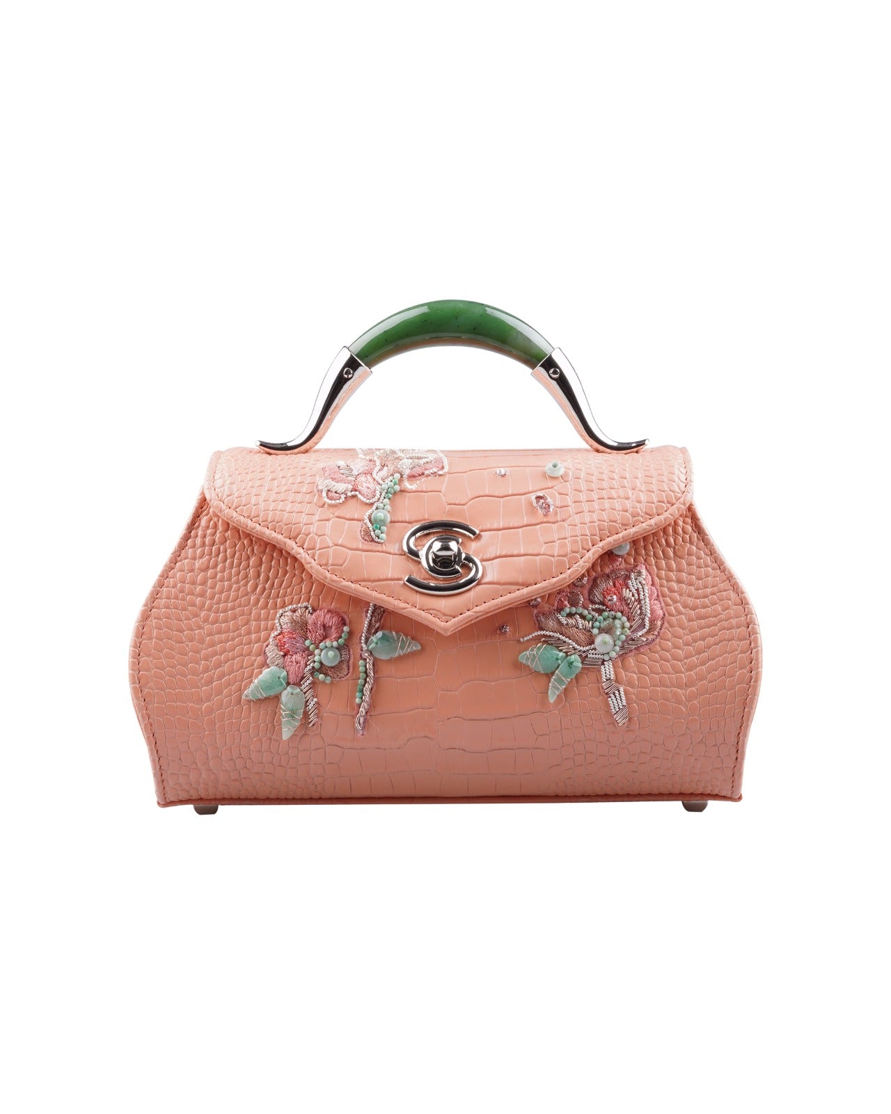 Mirage collection embroidered sac de jade